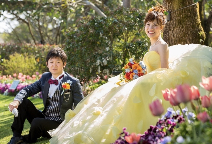 白ドレス＆色ドレスロケ撮影プランの写真